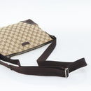 GUCCI GG Canvas Shoulder Bag Beige Silver 11427 Auth ka5492-7