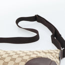 GUCCI GG Canvas Shoulder Bag Beige Silver 11427 Auth ka5492-8