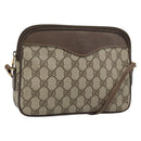 GUCCI GG Supreme Shoulder Bag PVC Leather Beige Gold 007 115 6428 Auth ka5493-1