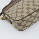 GUCCI GG Supreme Shoulder Bag PVC Leather Beige Gold 007 115 6428 Auth ka5493-11