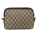 GUCCI GG Supreme Shoulder Bag PVC Leather Beige Gold 007 115 6428 Auth ka5493-3