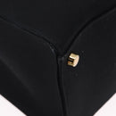 FENDI FENDACE Tote Bag Canvas 2way Black Gold 7VA558 Auth ka5494M-9
