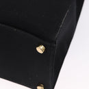 FENDI FENDACE Tote Bag Canvas 2way Black Gold 7VA558 Auth ka5494M-18