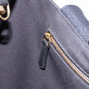 FENDI FENDACE Tote Bag Canvas 2way Black Gold 7VA558 Auth ka5494M-22