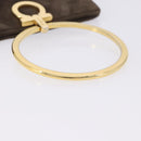 Salvatore Ferragamo Gancini Hand Bag Suede Brown Gold Tone Auth ka5495-7