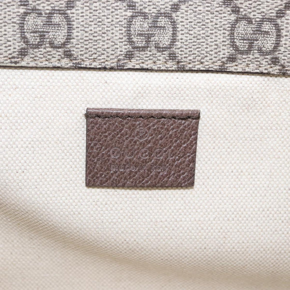 GUCCI GG Supreme Cathead Small Messenger Bag PVC Beige Gold 501050 Auth ka5496M