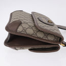 GUCCI GG Supreme Cathead Small Messenger Bag PVC Beige Gold 501050 Auth ka5496M-3
