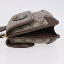GUCCI GG Supreme Cathead Small Messenger Bag PVC Beige Gold 501050 Auth ka5496M-4
