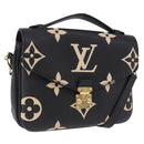LOUIS VUITTON Monogram Empreinte Pochette Metis MM Black M45773 LV Auth ka5497SAV-1
