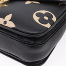 LOUIS VUITTON Monogram Empreinte Pochette Metis MM Black M45773 LV Auth ka5497SAV-16