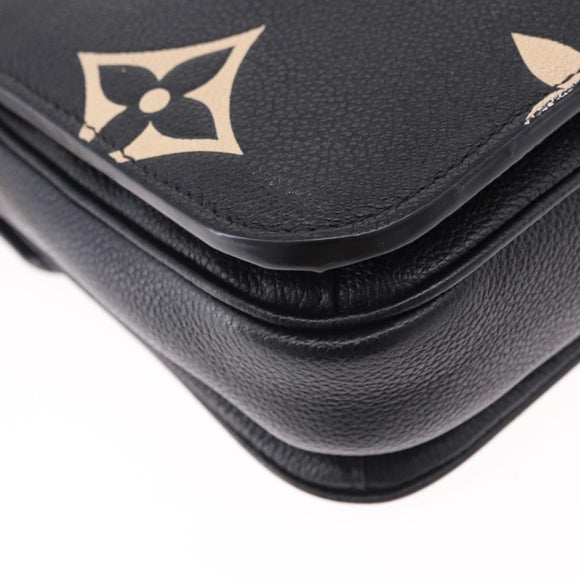 LOUIS VUITTON Monogram Empreinte Pochette Metis MM Black M45773 LV Auth ka5497SAV