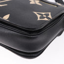 LOUIS VUITTON Monogram Empreinte Pochette Metis MM Black M45773 LV Auth ka5497SAV-18