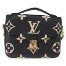 LOUIS VUITTON Monogram Empreinte Pochette Metis MM Black M45773 LV Auth ka5497SAV-13