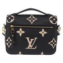 LOUIS VUITTON Monogram Empreinte Pochette Metis MM Black M45773 LV Auth ka5497SAV-2