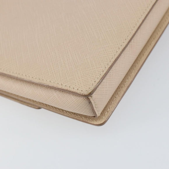 Salvatore Ferragamo Chain Shoulder Bag Leather Pink Gold Auth ka550