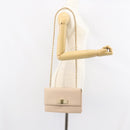 Salvatore Ferragamo Chain Shoulder Bag Leather Pink Gold Auth ka550-23