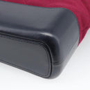 CHANEL Gabrielle de Chanel Matelasse Chain Shoulder Bag Canvas Red Auth ka5504M-15