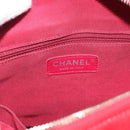 CHANEL Gabrielle de Chanel Matelasse Chain Shoulder Bag Canvas Red Auth ka5504M-19