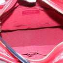 CHANEL Gabrielle de Chanel Matelasse Chain Shoulder Bag Canvas Red Auth ka5504M-10