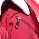 CHANEL Gabrielle de Chanel Matelasse Chain Shoulder Bag Canvas Red Auth ka5504M-22