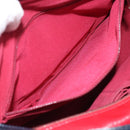 CHANEL Gabrielle de Chanel Matelasse Chain Shoulder Bag Canvas Red Auth ka5504M-23