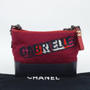 CHANEL Gabrielle de Chanel Matelasse Chain Shoulder Bag Canvas Red Auth ka5504M-12