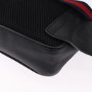GUCCI GG Supreme Sherry Line Waist Bag PVC Black Silver 474293 Auth ka5506A-13