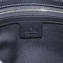 GUCCI GG Supreme Sherry Line Waist Bag PVC Black Silver 474293 Auth ka5506A-16