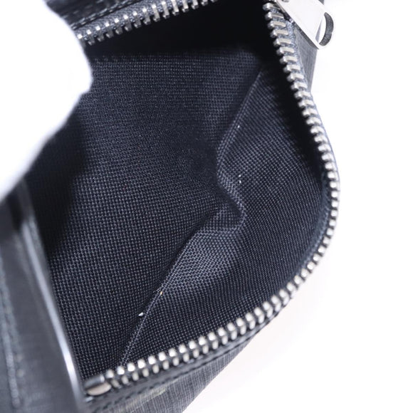 GUCCI GG Supreme Sherry Line Waist Bag PVC Black Silver 474293 Auth ka5506A