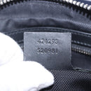GUCCI GG Supreme Sherry Line Waist Bag PVC Black Silver 474293 Auth ka5506A-23