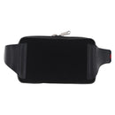 GUCCI GG Supreme Sherry Line Waist Bag PVC Black Silver 474293 Auth ka5506A-3