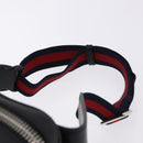 GUCCI GG Supreme Sherry Line Waist Bag PVC Black Silver 474293 Auth ka5506A-8