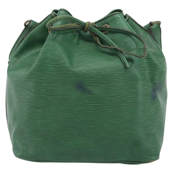 LOUIS VUITTON Epi Petit Noe Shoulder Bag Green M44104 LV Auth ka5509