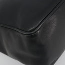 Christian Dior Hand Bag Leather Black Gold Tone Auth ka5510A-11