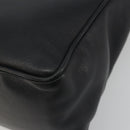 Christian Dior Hand Bag Leather Black Gold Tone Auth ka5510A-12