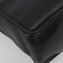 Christian Dior Hand Bag Leather Black Gold Tone Auth ka5510A-13