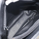Christian Dior Hand Bag Leather Black Gold Tone Auth ka5510A-15
