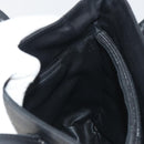 Christian Dior Hand Bag Leather Black Gold Tone Auth ka5510A-16