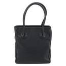 Christian Dior Hand Bag Leather Black Gold Tone Auth ka5510A-3