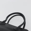 Christian Dior Hand Bag Leather Black Gold Tone Auth ka5510A-8