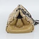CHANEL Just Mademoiselle Matelasse Chain Shoulder Patent Brown CC Auth ka5511A-3