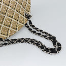 CHANEL Just Mademoiselle Matelasse Chain Shoulder Patent Brown CC Auth ka5511A-7