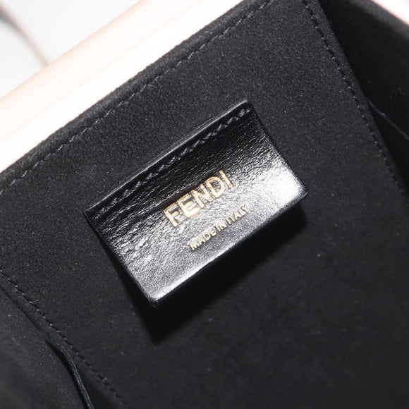 FENDI Shoulder Pouch Leather Pink Gold Tone 8BT339 Auth ka5513A