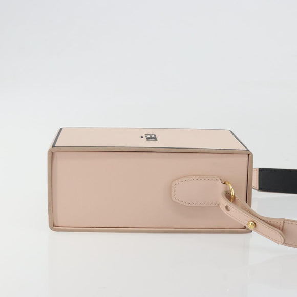 FENDI Shoulder Pouch Leather Pink Gold Tone 8BT339 Auth ka5513A