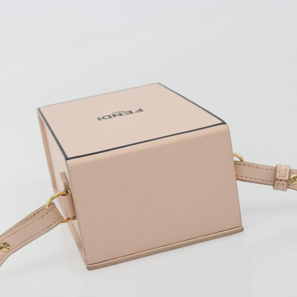 FENDI Shoulder Pouch Leather Pink Gold Tone 8BT339 Auth ka5513A