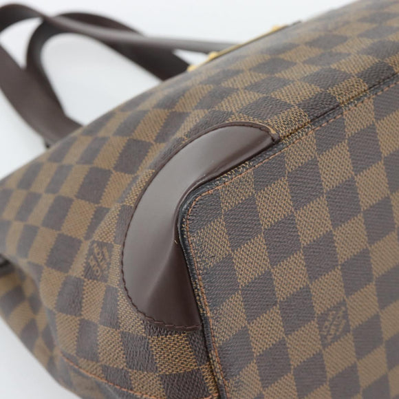 LOUIS VUITTON Damier Ebene Hampstead PM Tote Bag N51205 LV Auth ka5516