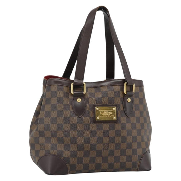 LOUIS VUITTON Damier Ebene Hampstead PM Tote Bag N51205 LV Auth ka5516