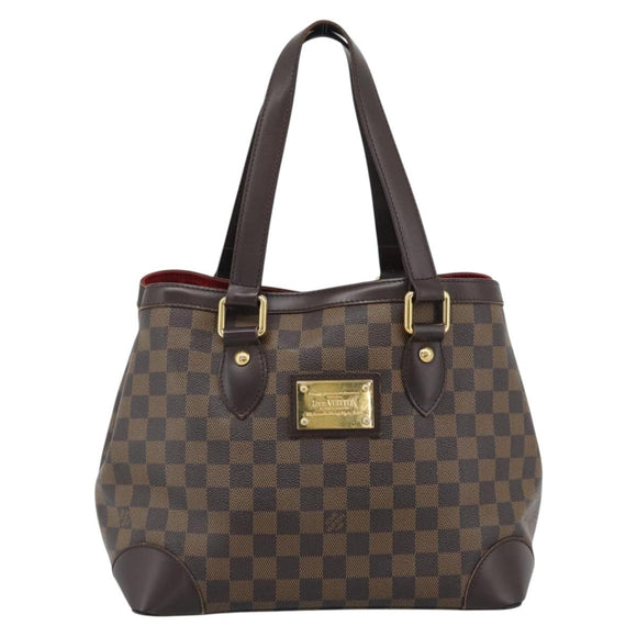 LOUIS VUITTON Damier Ebene Hampstead PM Tote Bag N51205 LV Auth ka5516
