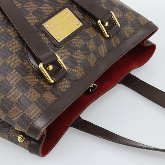 LOUIS VUITTON Damier Ebene Hampstead PM Tote Bag N51205 LV Auth ka5516