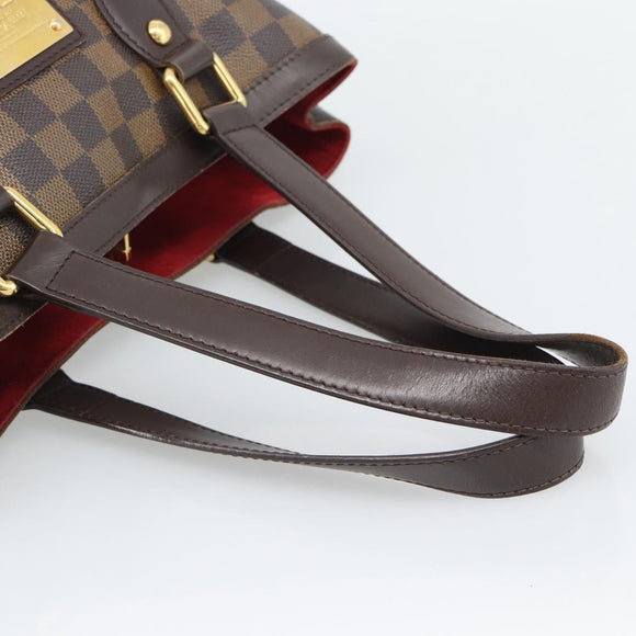LOUIS VUITTON Damier Ebene Hampstead PM Tote Bag N51205 LV Auth ka5516